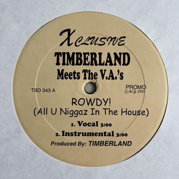 Timberland - Rowdy / Meet Me By The Bar