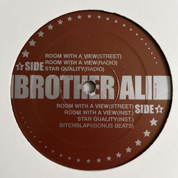Brother Ali - Room With A View (USオリジナル/プロモ/Promo/アングラ)
