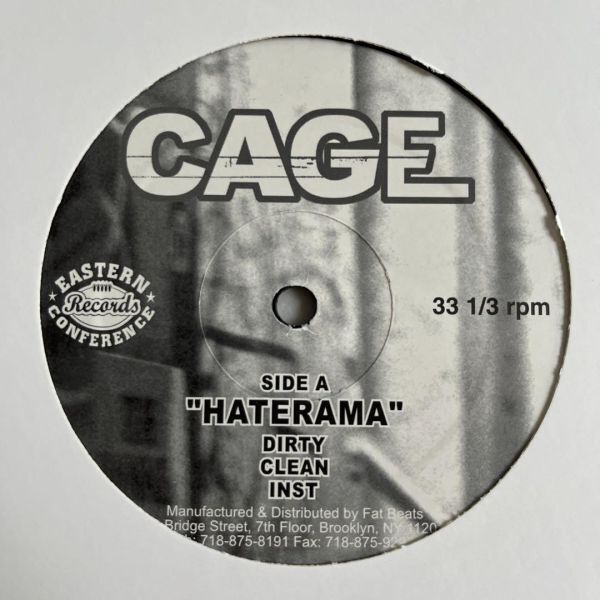 Cage - Haterama / Too Much (Remix) (USオリジナル/プロモ/Promo/アングラ)
