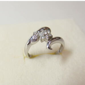 プラチナ　Pt900 ダイヤモンド リング 指輪　0.15ct