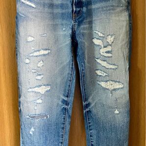 【RAG MACHINE】ダメージ加工 ジーンズ メンズ Mサイズ 【美品】 デニムパンツ Right-on