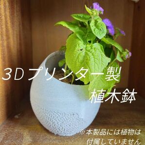 3Dプリンター製 植木鉢 大理石カラー