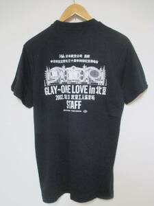  unused Itokin. capital .GLAY gray 2002 ONE LOVE in Beijing STAFF T-shirt L size 