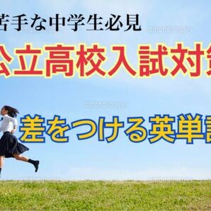 英語苦手な中学生向け公立高校入試対策差がつく英単語