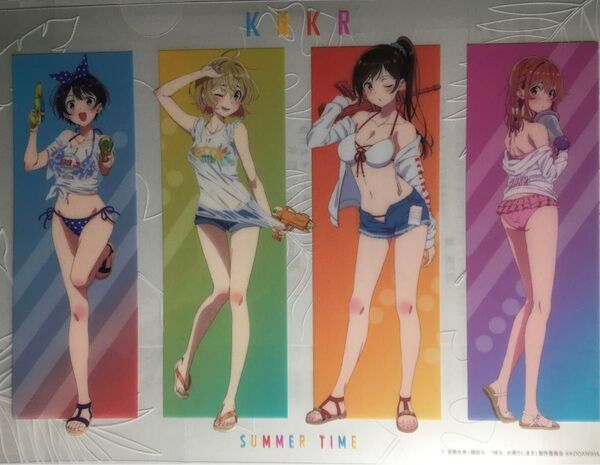 彼女、お借りします クリアファイル 描き下ろしビーチデートver.集合