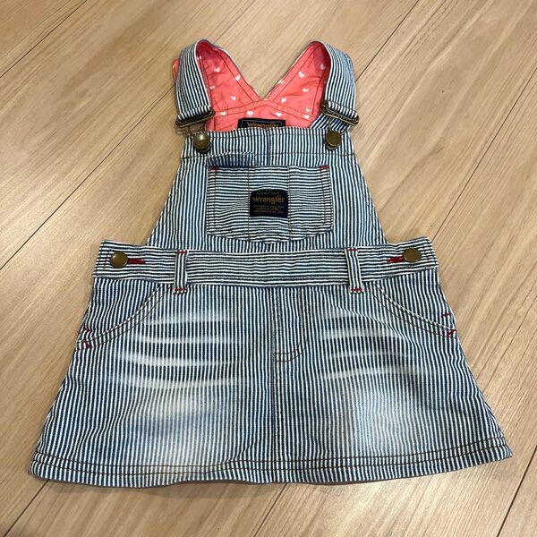 wrangler デニム サロペット 女の子 子供服 オーバーオール