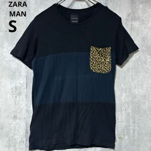 ザラ ZARA MAN Tシャツ 黒 S