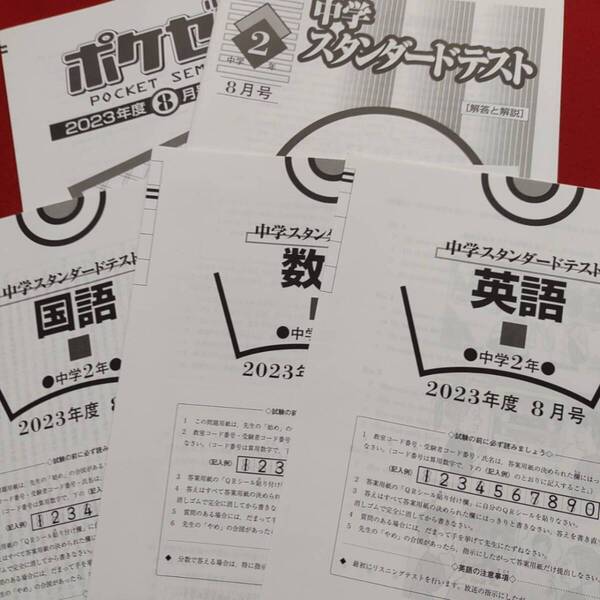 早稲田アカデミー 中2 2023 8月中学スタンダードテスト 3教科 必修テスト 早稲アカ 特訓 必勝 高校受験