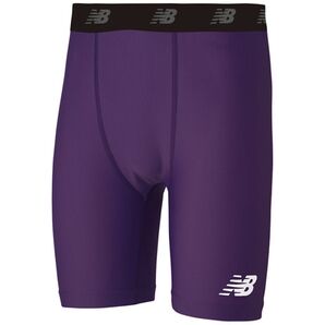 5月限定 超激安 新品 NB トレーニング サッカー ジュニア ハーフタイツ スパッツ パープル 150サイズ