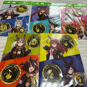 【非売品】BOSS×ウマ娘プリティダービーコラボ『ウマ娘プリティダービーA4クリアファイル+缶バッジ』全5種5枚セット