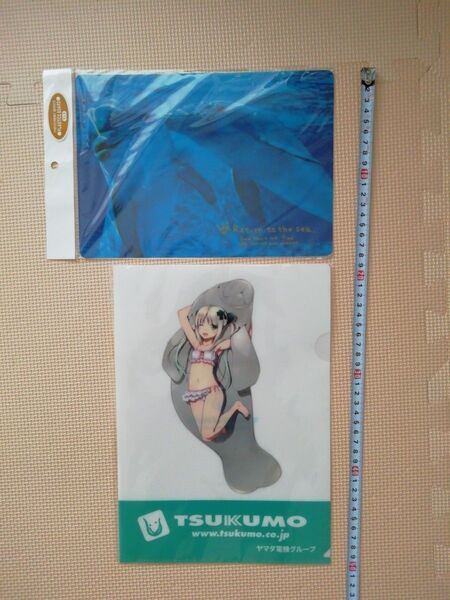 【新品未使用】TSUKUMO ヤマダ電機グループ クリアファイルと下敷き