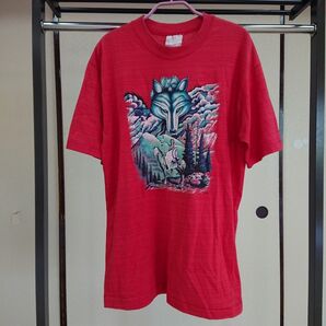 【MADE IN USA】 ビンテージ ウルフT M~L