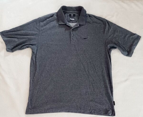 NIKEGOLF 半袖ポロシャツ メンズXL 濃グレー
