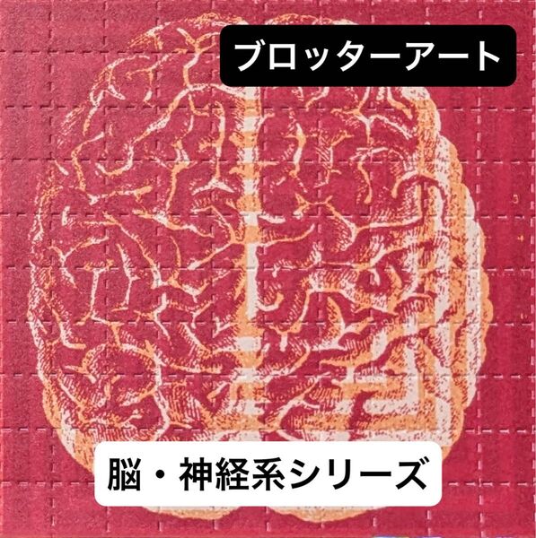 ブロッターアート 神経系イメージ図版 保管品質最上 コレクションに 【匿名配送】