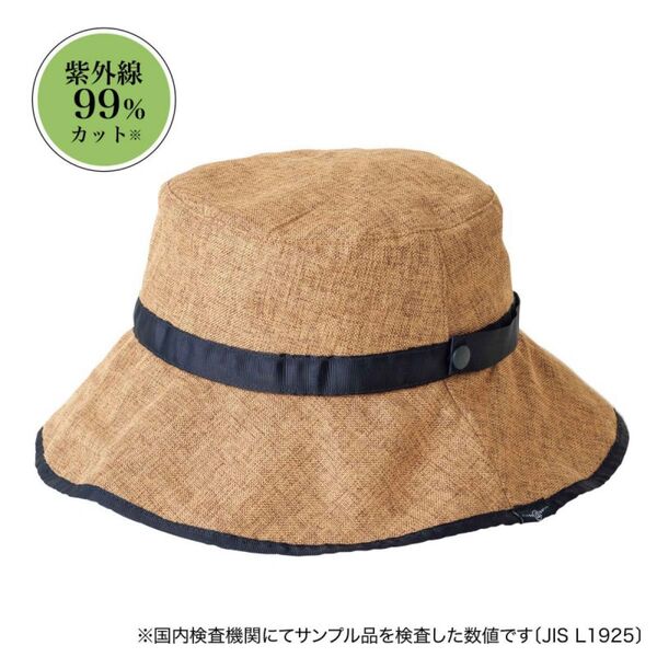 素敵なあの人8月号付録 結城アンナさんコラボ 大人の上品折りたたみハット