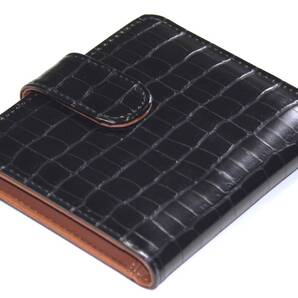 【ブラックフライデータイムセール】【送料込み】【限定】【新品】【税込み】クロコ型押し☆カード40枚収納☆カードホルダーウォレット BK