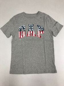 #GAP# new goods #160 size # star article flag # Gap # popular Logo T-shirt # gray #GAP Logo #USA#8.2.2.2