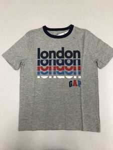 ■ＧＡＰ■新品■140サイズ■グレー■トリコロール、ネイビー■ギャップ■人気のロゴ入りＴシャツ■ＧＡＰロゴ■ロンドン■1-1