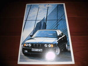 BMW5 series [E34 previous term 1989 year catalog only 35 page ] 525i/535i