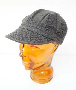 68&BROTHERS NEW YORK シックスティエイトアンドブラザーズ ＊2655 Vintage Engineer Cap ヴィンテージ加工 エンジニアキャップ GY M ④