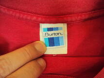 即決☆00's BURTON バートン Tシャツ 赤 XL.sessions ride 5150 sims ピーターライン forum フォーラム_画像3