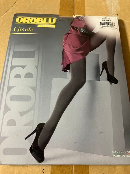OROBLU trend gisele S brown タイツ カシミア レーヨン ナイロン 高級 イタリア製 6800円 茶色
