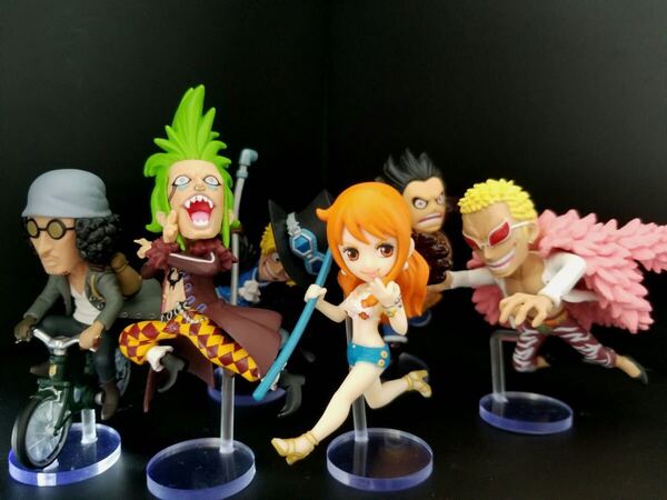 ONE PIECE ワンピース WCF ワールドコレクタブル フィギュア ヒストリーリレー 20th vol.5 6種(ルフィ、サボ、ドフラミンゴ等) 用台座