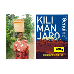 自家焙煎アチャオコーヒー 赤道 南緯1度より タンザニア キリマンジャロAA 焙煎したて 200g(100gx2袋) 送料込み!