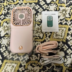 3way use multi hand fan ハンディファン USB充電式 スマホスタンド機能