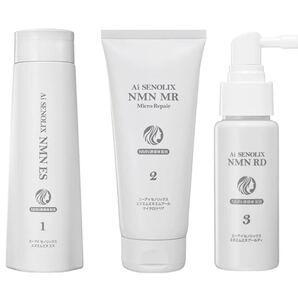 Ai SENOLIX NMN セノリックス エヌエムエヌ S シャンプー エムアールマイクロリペア トリートメント RD 頭皮用エッセンス 3点セット!