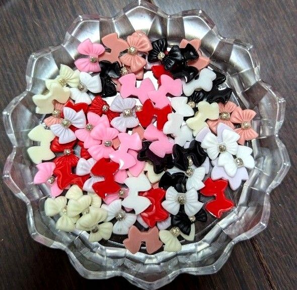 リボンパーツ ネイルパーツ ハンドメイド グラデーションカラー
