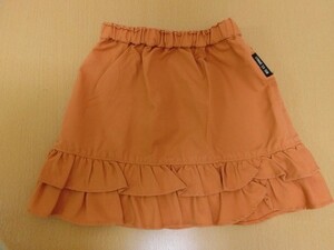 (30140)COMME CA ISM 女の子 スカート オレンジ系 90 USED
