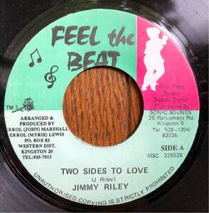 Jimmy Riley ジミー ライリー Two Sides To Love トゥ サイズ トゥ ラブ 7” Feel The Beat Sly & Robbie スラロビ 当時物 絶版