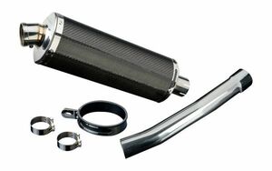 DELKEVIC スリップオンカーボンオーバルマフラー★YAMAHA FZS1000 FAZER 2000-2005 350mm KIT0928