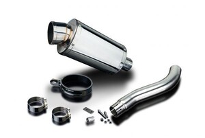 DELKEVIC スリップオンステンレスオーバルマフラー★HONDA XL700VA TRANSALP 2008-2014 225mm KIT25BZ