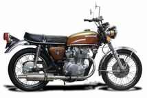 DELKEVIC スリップオンステンレスマフラー★HONDA CB450 K3-K7 1970-1974 350mm KIT31E6_画像3