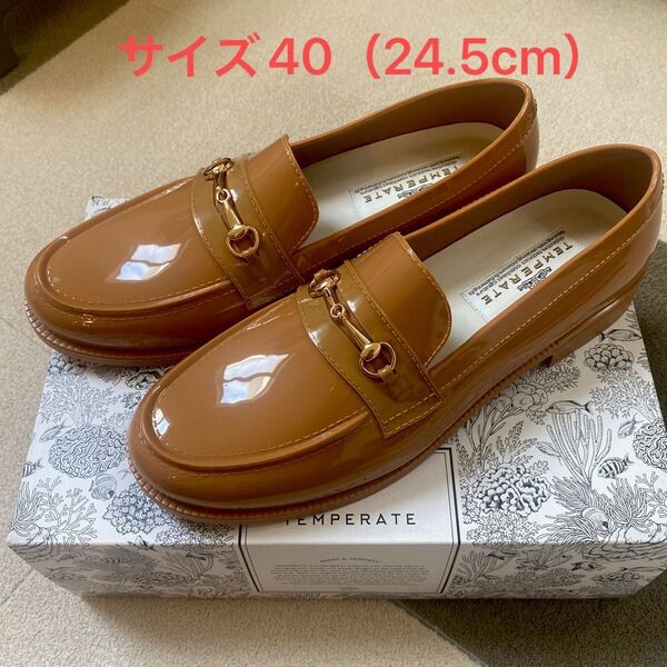 TEMPERATE テンパレイト ローファー レインシューズ24.5cm