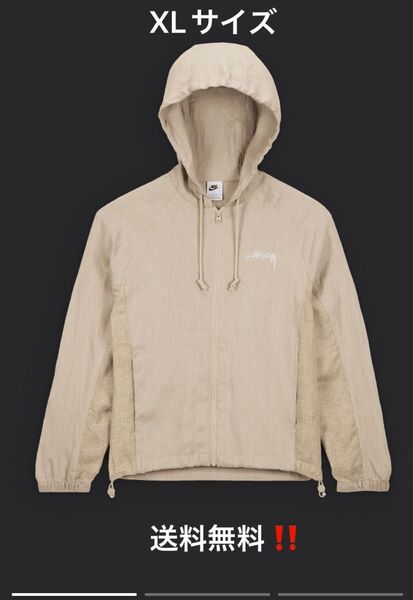 Stussy x Nike U NRG Linen Jacket Hoodie Chino XLサイズ