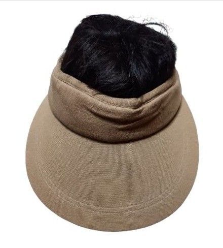 レディース サンバイザー 帽子 ハット キャップ ブラウン系 未使用品 サイズ56