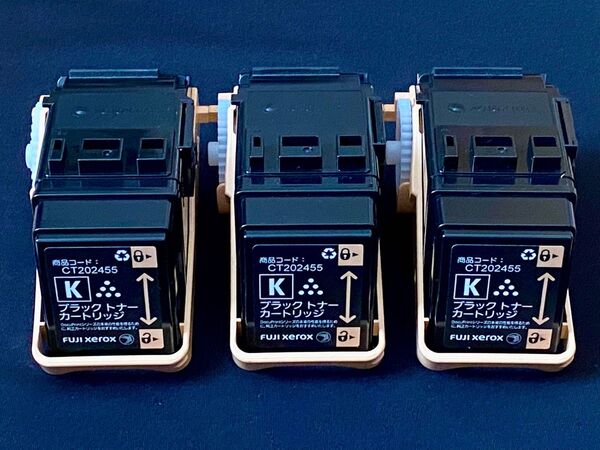 【新品】富士ゼロックス CT2024 純正品ブラックトナー 3個セット