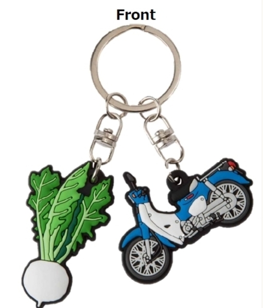 ☆★ PVCラバーキーホルダー ホンダ純正 SuperCub × かぶ ★ ホルダー ラバー製傷予防【新品】送料無料 ★☆