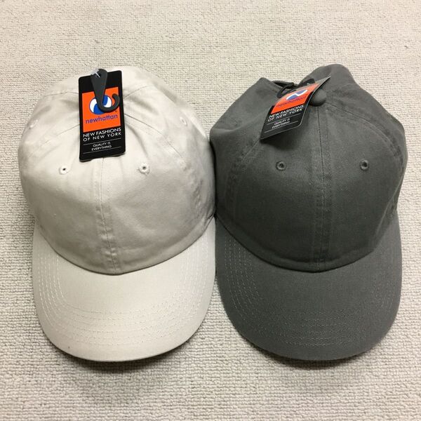新品未使用 ニューハッタン キャップ 帽子 cap レディースメンズ 2個セット パティ/オリーブ newhattan