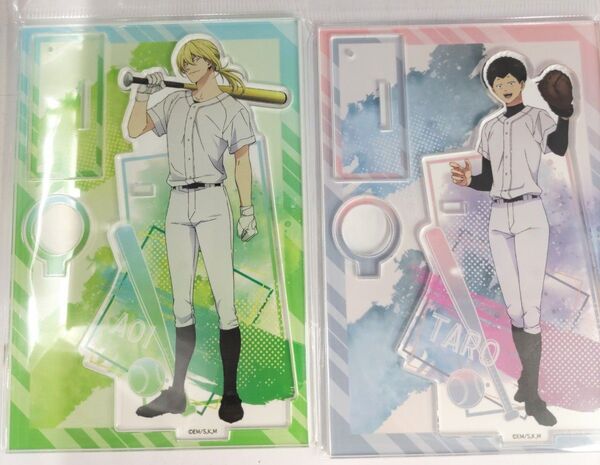 忘却バッテリー 来たれ!小手指高校野球部 藤堂葵&山田太郎 アクリルペンスタンド