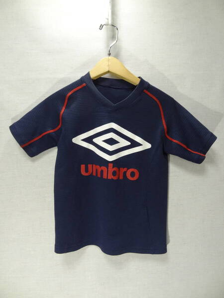 全国送料無料 アンブロ UMBRO 子供服キッズ男&女の子 ポリエステル100%素材 サッカー等スポーツ 半袖 Vネック ゲームTシャツ 120