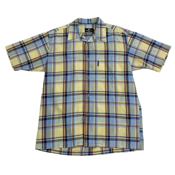 MICHIKO LONDON SHIRT 開襟シャツ チェックシャツ ノームコア 半袖シャツ チェック柄