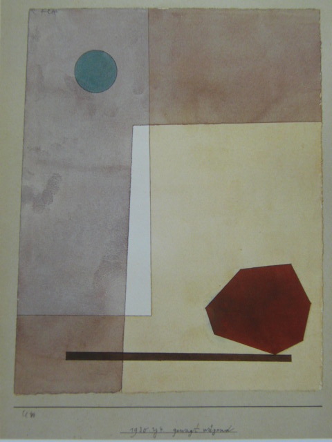 パウル･クレー, Paul Klee, 【思いきり量って】, 希少な画集画, 状態良好, 新品額装付 送料無料, 海外画家, 絵画, 油彩, 抽象画