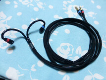 SENNHEISER IE8 IE80 IE80S ケーブル MOGAMI 2944 3.5mm×2 Shure掛け仕様 PHA-3 SU-AX01 Pono Player_画像1