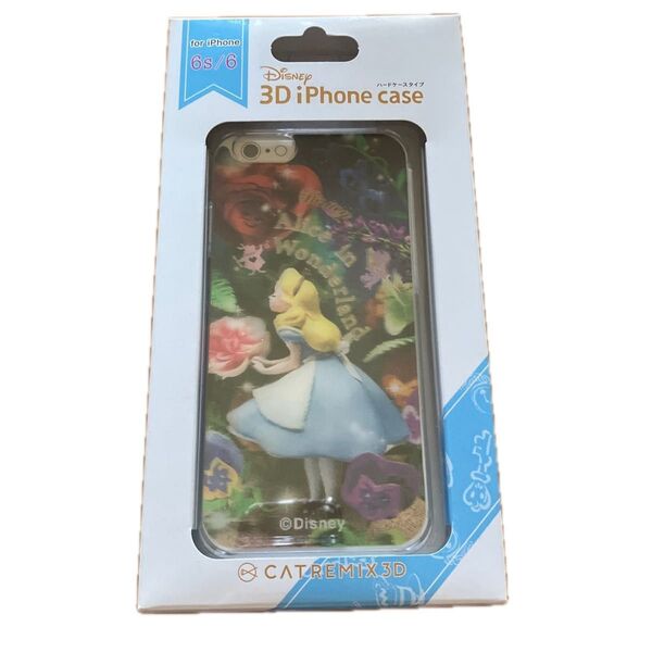 ★Disney 3D iPhone6s iPhone6 ケース 不思議な国のアリス k005 3Dホログラム 立体に見える