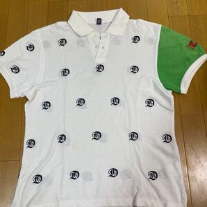 ダンスウィズドラゴン ゴルフポロシャツ サイズ2 ポロシャツ GOLF 半袖 白 ゴルフ