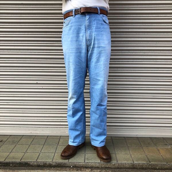 USA製 80s Levi's WITH A SKOSH MORE ROOM ストレッチ フレア デニム パンツ ヴィンテージ ジーンズ リーバイス 90s ブーツカット W38